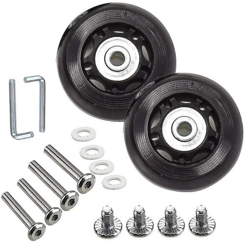 Suitcase Lugga Wheel Replacement Kit Rubber Wheels Swivel Caster Ingtool(od:80 W:24