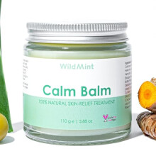 WildMint Calm Balm 100% Natural Relief Treatment for Sore, Itchy & Dry Skin | Intensive Shea Butter Moisturiser Suitable for Baby with Sensitive Skin