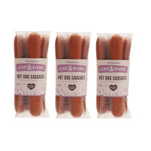 3 X 4 PACK LEAPS & BOUNDS DELICIOUS PORK & CHICKEN HOT DOG SAUSAGES REAL MEAT FLAVOUR HIGH MEAT CONTENT