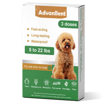 Natural Spot on Flea and Tick Treatment for Dogs, Flea and Tick Prevention for Dogs, Dog Flea Treatment, Fast Acting & Waterproof, 3 Pipettes (2-10kg