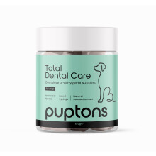 Puptons Total Dental Care for Dogs - Tartar & Plaque Off Powder, No Brushing, Fresh Breath, Seaweed Extract, 60g