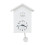 White Cuckoo Clock Modern Wall Clock 14