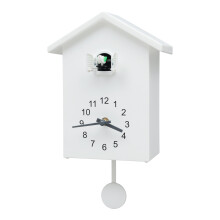 White Cuckoo Clock Modern Wall Clock