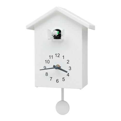 White Cuckoo Clock Modern Wall Clock