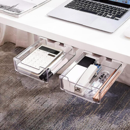 Under Desk Er,2 Packs - Under Desk Stora Izer, Desk Er Slide-out,attacha 2