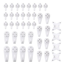 40pcs Invisible Screws Hooks Picture Hs Tless Photo Hook Funct Picture
