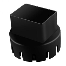 Rain Gutter Downspout Adapter(2in X 3in Square Rain Gutter To Drain Pipe Adapter)fits 3 Or 4in Outd