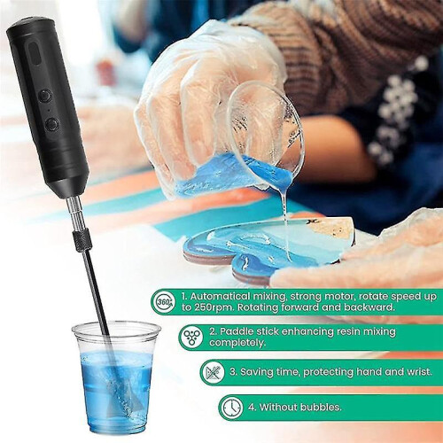 Epoxy Mixer, Handheld Resin Ng Tools with 4pcs Paddles 1