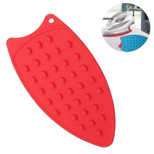 (red) Multipurpose Silicone Iron Rest Pad Hot Resistant Mat