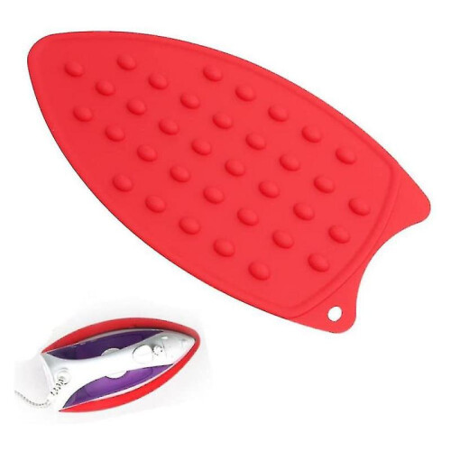 (red) Multipurpose Silicone Iron Rest Pad Hot Resistant Mat 1