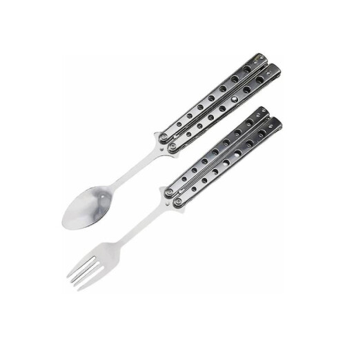 Spond Fork Set, Collapsible Less Steel Cutlery for Kit Bbq