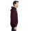 Fruit Of The Loom Sofspun mikina s kapuc pro dospel - MAROON STRIPE - 2XL 3