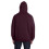 Fruit Of The Loom Sofspun mikina s kapuc pro dospel - MAROON STRIPE - 2XL 2