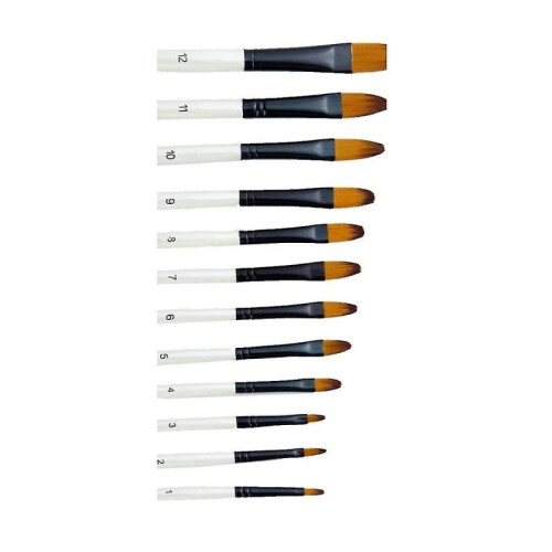 Artist Brush, 12 Piece Curved Brush Set, Ing Brush Se 2