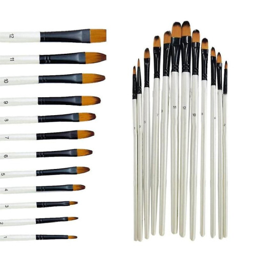 Artist Brush, 12 Piece Curved Brush Set, Ing Brush Se 1