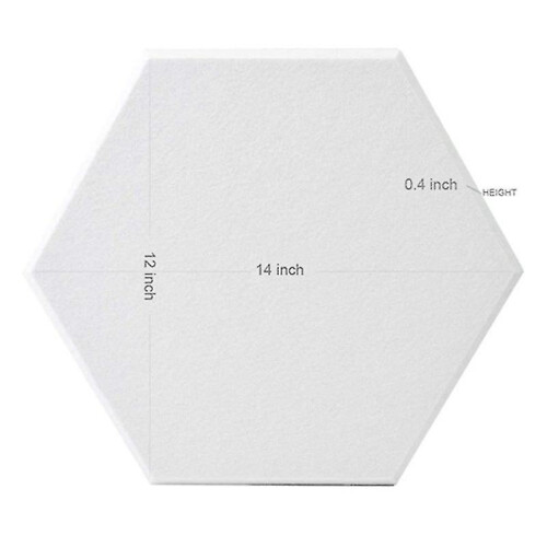 12 Pcs Hexagcoic Panels Beveled Ed Sound Foam Panels,sound Ing Padding for Stud 1