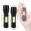 Led Flashlight Xpe Cob Light Rechargeable Flashlight Built-in Battery Zoom Flashlight 3 Mode Waterproof Emergency Torch 3