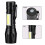 Led Flashlight Xpe Cob Light Rechargeable Flashlight Built-in Battery Zoom Flashlight 3 Mode Waterproof Emergency Torch 2