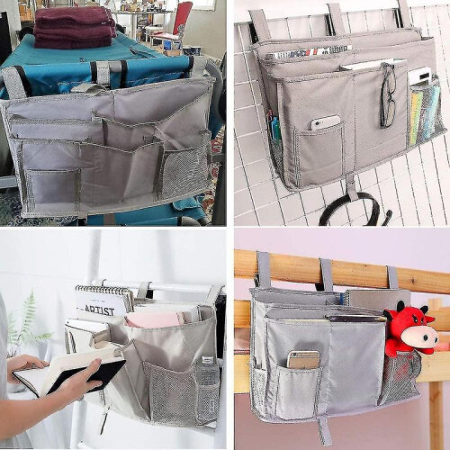 Bedside Organizer Bedside Storage Caddy for Home College Dorm Bunk Bed 2