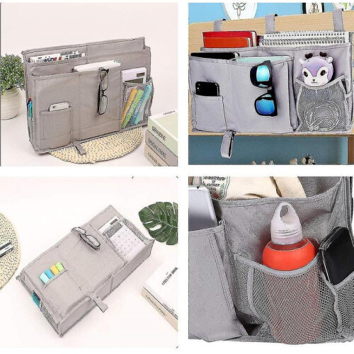 Bedside Organizer Bedside Storage Caddy for Home College Dorm Bunk Bed 1