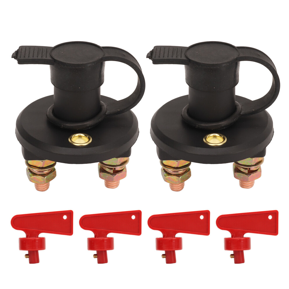 2Pcs Battery Disconnect Switch With 4 Keys Dc12 To 9121376854156