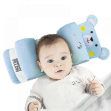 (blue) Newborn Head Shaping Pillow Anti-eccentric Head Pillowlatex