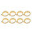 8PCS Knitting Crochet Loop Ring Open Design Alloy 10