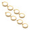 8PCS Knitting Crochet Loop Ring Open Design Alloy 5