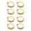 8PCS Knitting Crochet Loop Ring Open Design Alloy 7