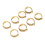 8PCS Knitting Crochet Loop Ring Open Design Alloy 4