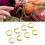 8PCS Knitting Crochet Loop Ring Open Design Alloy 12