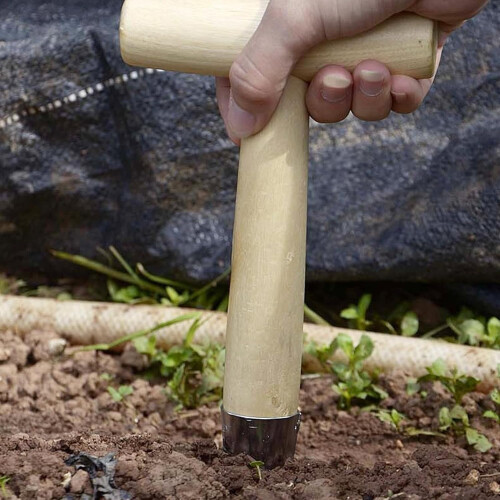 Seed Dibber Garden Tool  Wooden Handle  Multipurpose  28x11cm 2