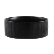 (Black) Ceramic Dog Bowl - Heavyweight And Durable Pet Food And Water Dish Crock, Dishwasher Safe, Modern Zekai