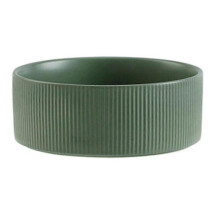 (Green) Ceramic Dog Bowl - Heavyweight And Durable Pet Food And Water Dish Crock, Dishwasher Safe, Modern Zekai