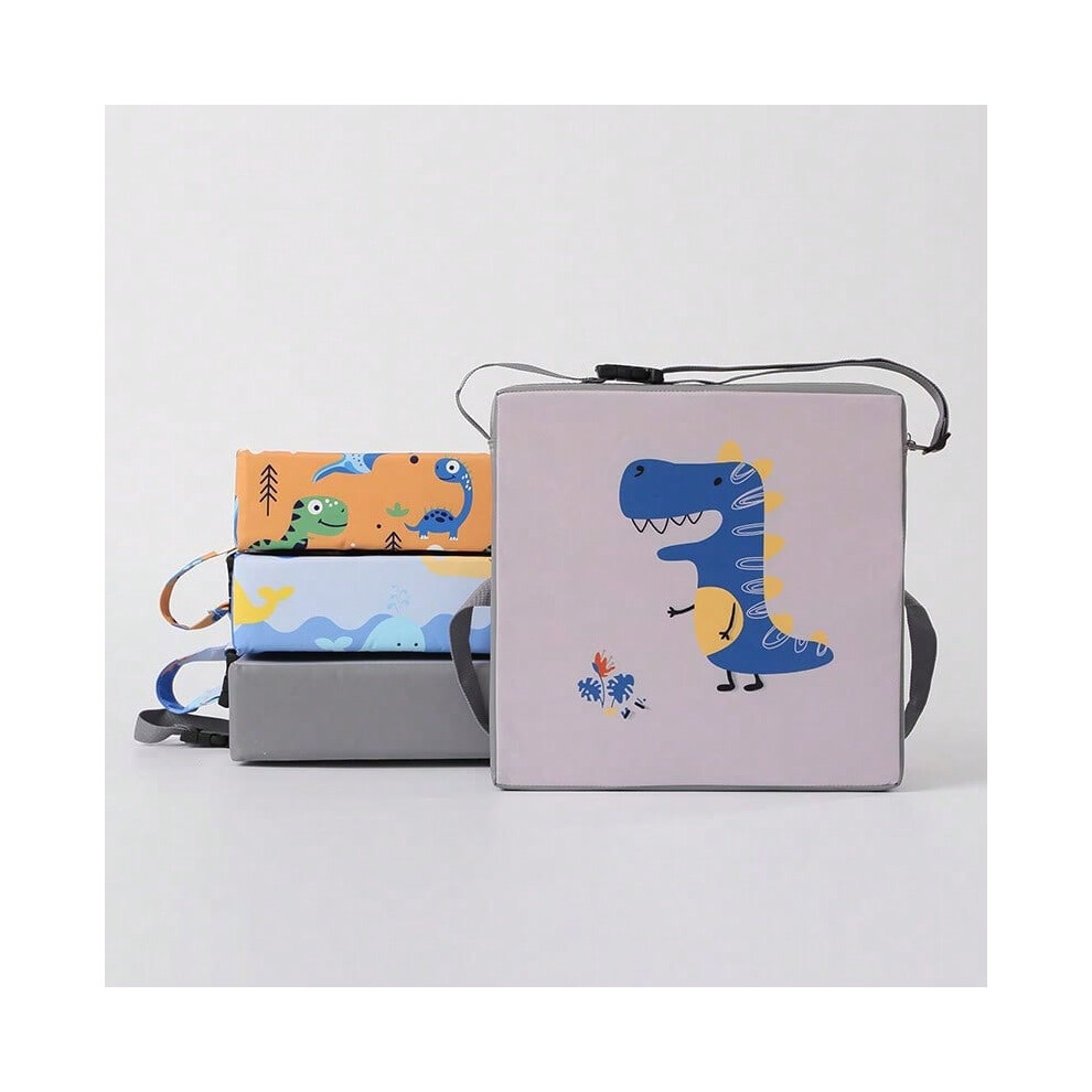 (Dinosaur World (Wave-proof Water), 32*32*8) Baby stool heightened cushion waterproof four seasons dining chair seat cushion thickened heightened chil-image-OPC-PHZRPMY-NEW