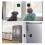 2 Pcs Fridge Lock with Code, Child Fridge Safety with Adhesive, Child Combination Locks for Cupboards Cabinets Refrigerators Freezers 3