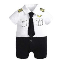 Newborn Baby Clothes for Boys 3-6months Infant Jumpsuit Fashion Pilot Style 1-2yrs Old Toddler Onesies Rompers Birthday Costume