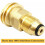 Simplistic Design of Brass Gas Conversion Connector Provides Effective Usage Across Multiple Platforms Ref: 7443 5