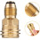 Simplistic Design of Brass Gas Conversion Connector Provides Effective Usage Across Multiple Platforms Ref: 7443 4