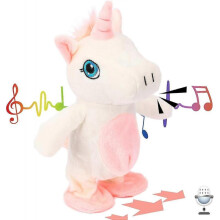 Talking Unicorn Repeats What You Say Walking Electric Interactive Animated Toy Speaking Plush Buddy Gift for Toddlers Birthday, 9.5'
