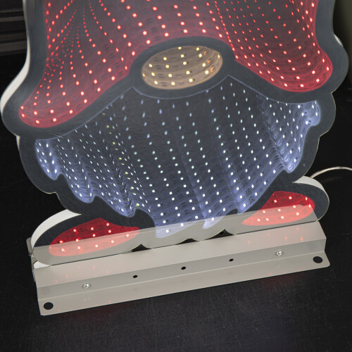 Snow Time 60cm Light up Christmas Gonk in Red Hat Infinity Decoration with LEDs 2
