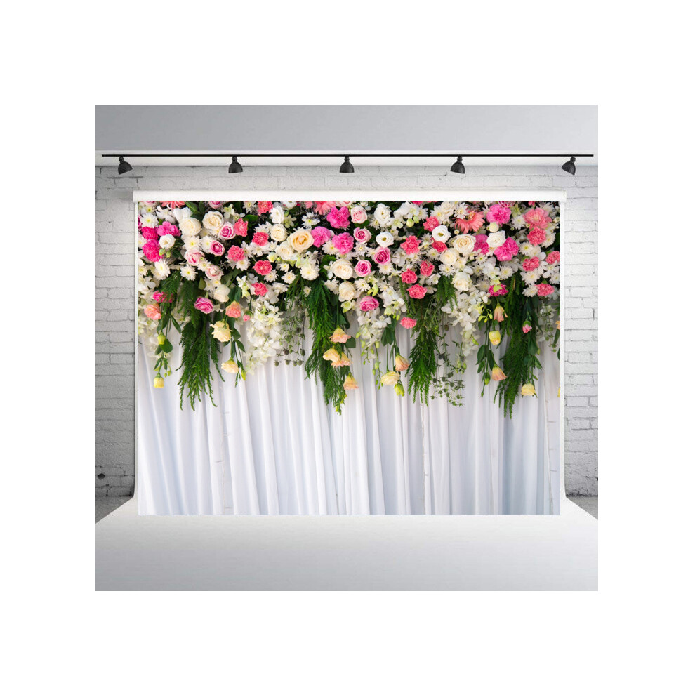 8X6ft Christmas Backdrop New Year Party Photography Backdrop Christmas Family Party Backdrop Xmas Decoration Background Red 7042558853595