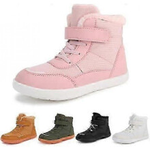 (28 EU, Pink) Waterproof Lightweight Barefoot Shoes for Kids  Perfect for Winter Hiking