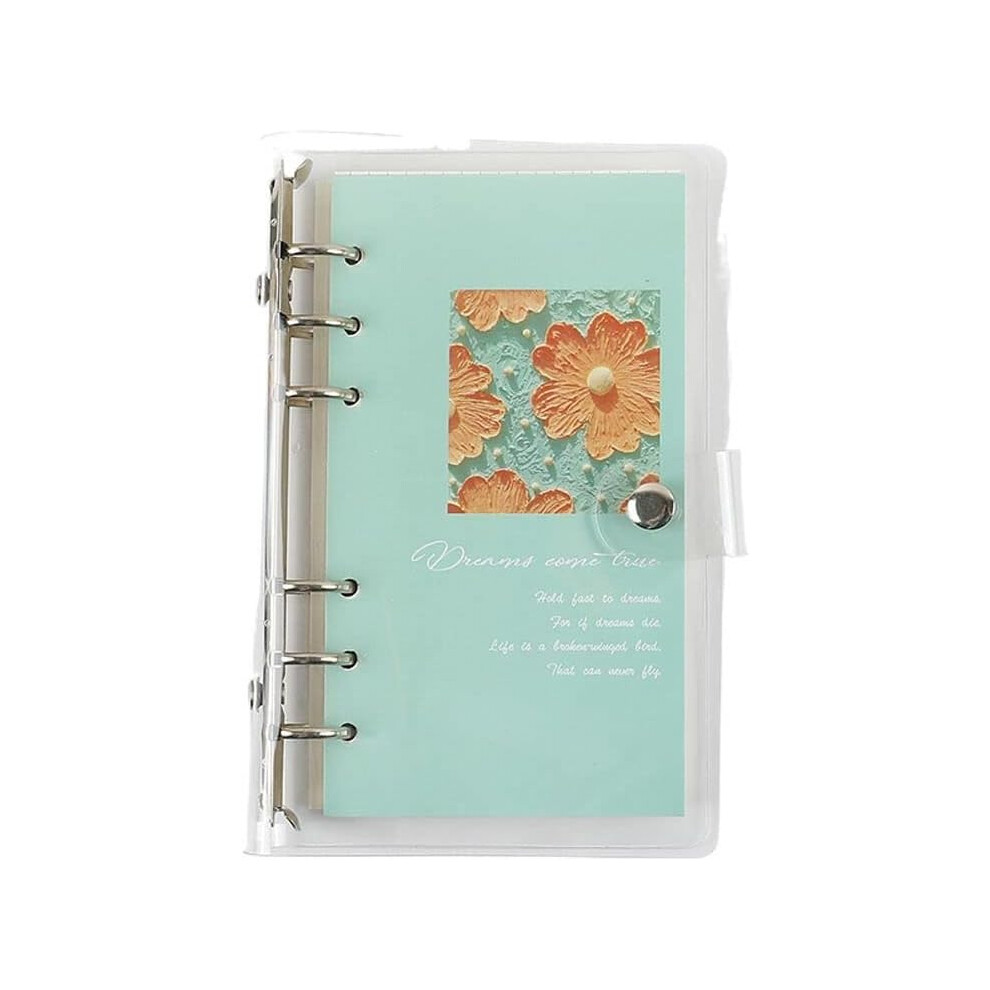 Refillable Loose Leaf Journal Diary Notebook Notepad,100sheets Detachable Book Notepad Book Metal Loose Leaf clamp Memo(Sticker A)-image-OPC-PHZRSCW-NEW