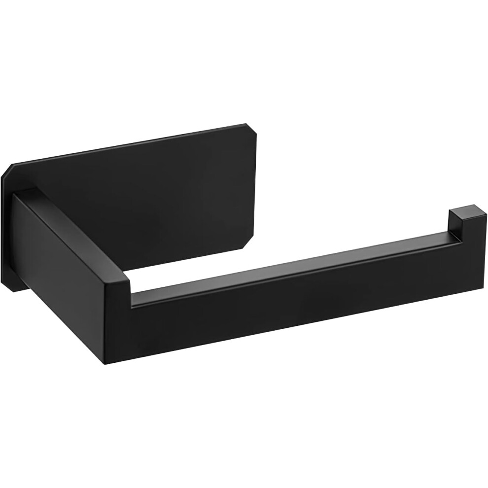 Toilet Paper Holder Modern Square Style Toilet Paper Holder Wall Mount, SUS 304 Stainless Steel for Bathroom, Kitchen, Washroom (Black)-image-OPC-PHZRT2J-NEW