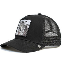 (Tiger (black)) Animal Baseball Hat Truck Driver Black Panther Rooster Hat