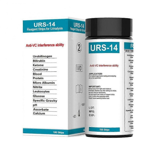 100Pcs Salinity Salt Urine Test Strips Sodium Chloride Urinalysis Test Kit