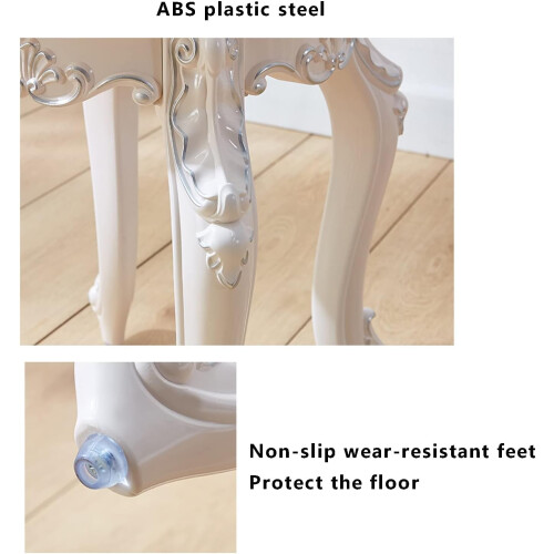 Vanity Benches Ground Vanity Stool,Dressing Stoo Makeup Stool, Padded Bench, 43cm 2