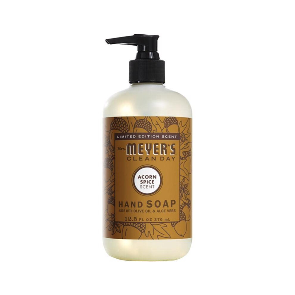 Rouva Meyerin Puhdas P Iv Mrs. Meyer's Clean Day Hand Soap Made With Essential Oils Biodegradable Formula Acorn Spice 12.5 Fl. Oz