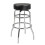 Commercial Double Ring Barstool with Black Swivel Seat 1